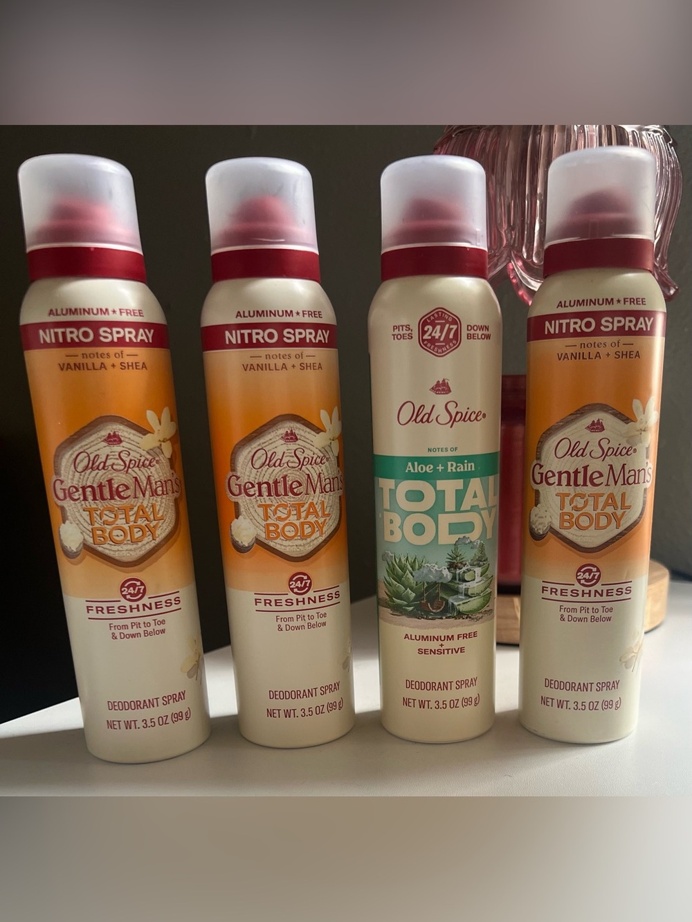 Old Spice Gentleman’s Total Body Deodorant Bundle Of 4 Bottles All Brand New